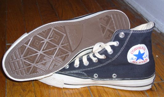 converse sneakers have a very thin layer of felt