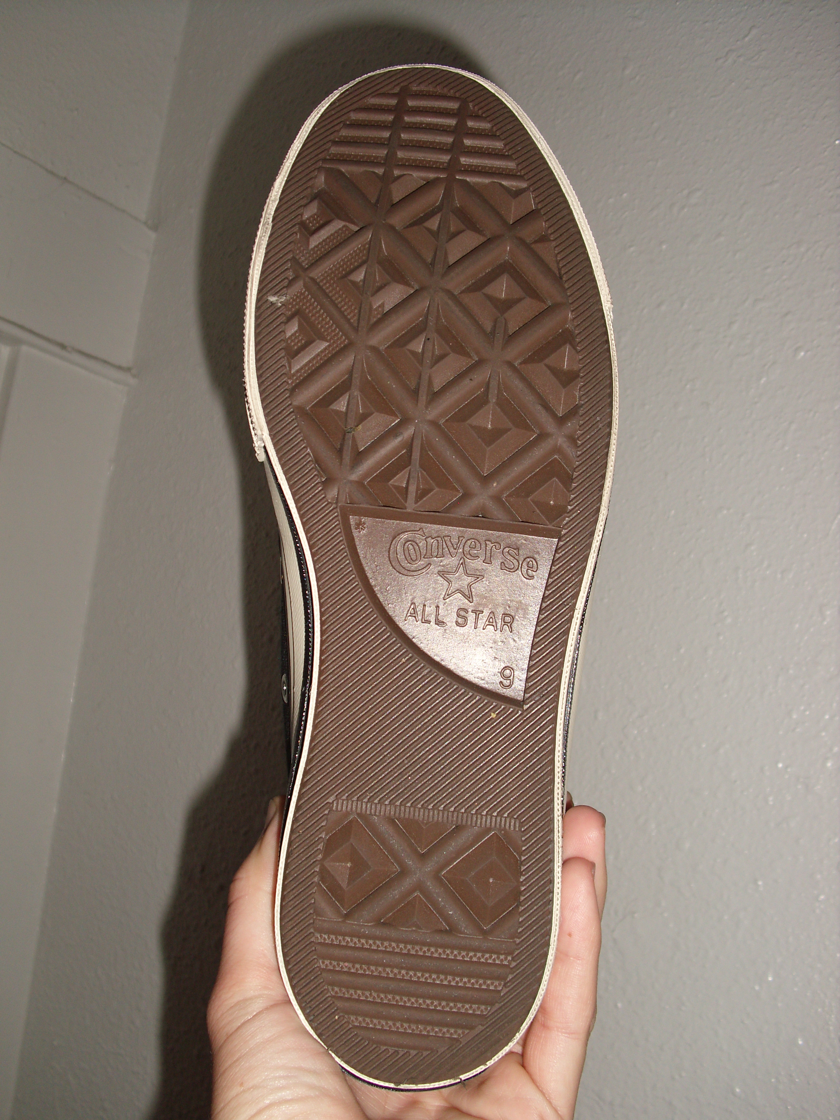 bottom of a converse shoe
